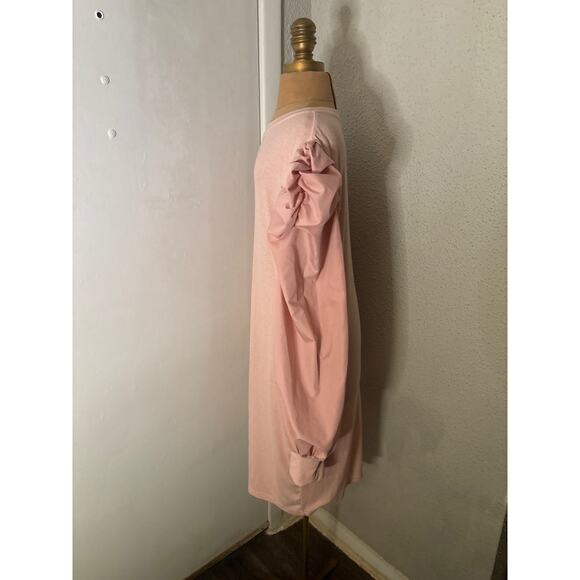 Shein Curve Ribbed Knit Ruched Gigot Sleeve Dress size 3XL Plus Size Castlecore - Picture 3 of 11